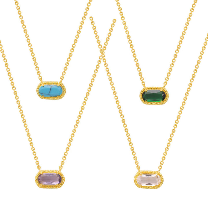 Aura Stone Necklace