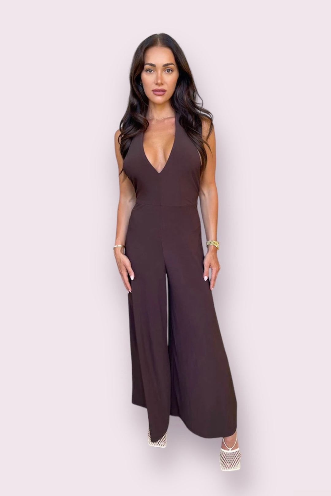 Choco Flare Jumpsuit