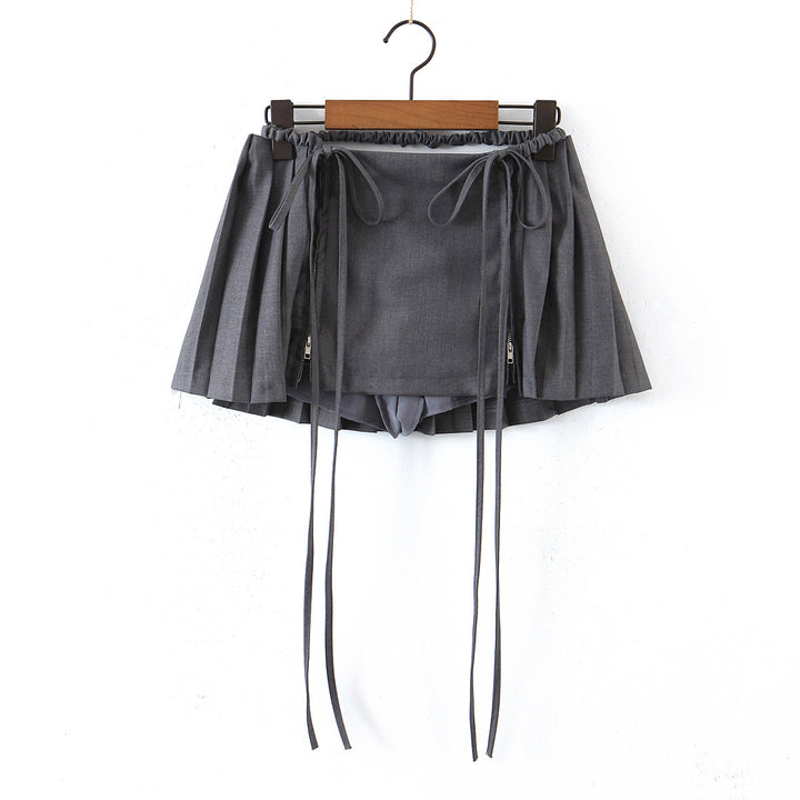 Zyra Low Waist Pleated Skirt