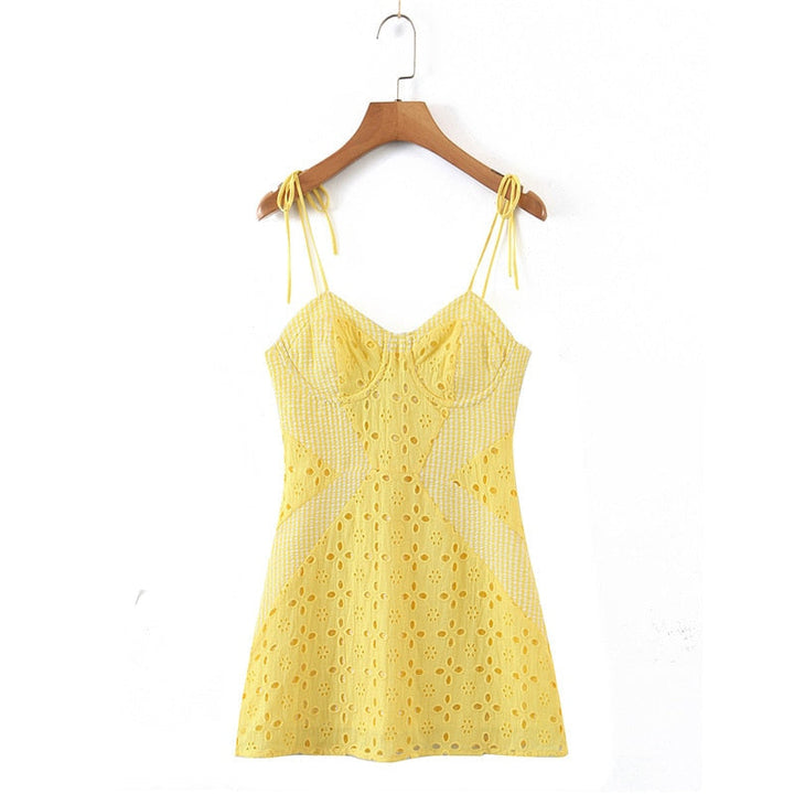 Scottie Eyelet Mini Dress