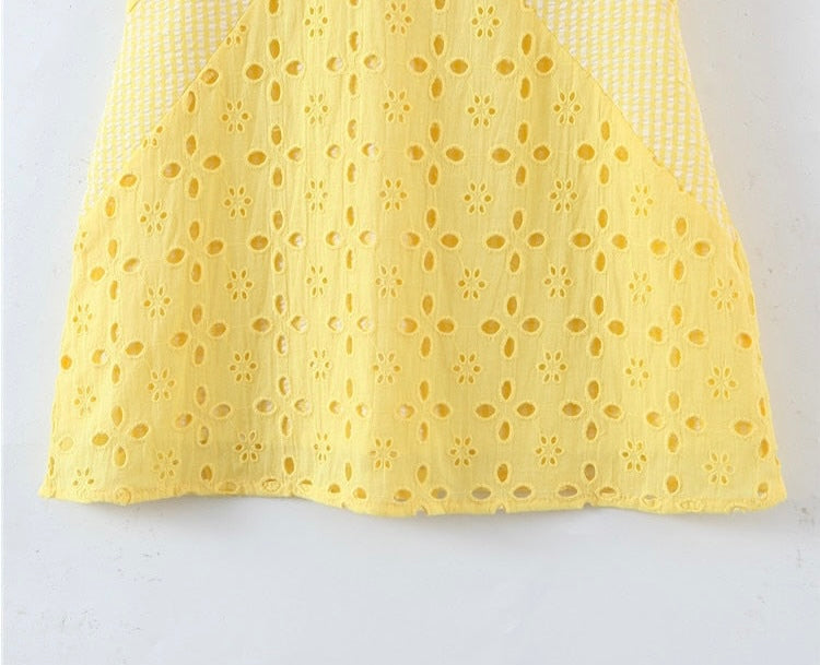 Scottie Eyelet Mini Dress